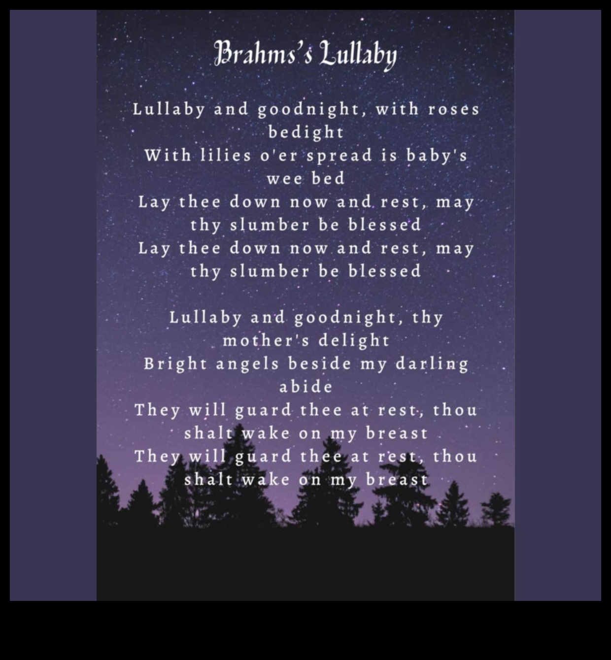 מוזיקליות לירית של שיר ערש בשמות תינוקות לצלילים מרגיעים בשפה האנגלית 3 שיר ערש לירי: מוזיקליות בשמות תינוקות לצלילים מרגיעים