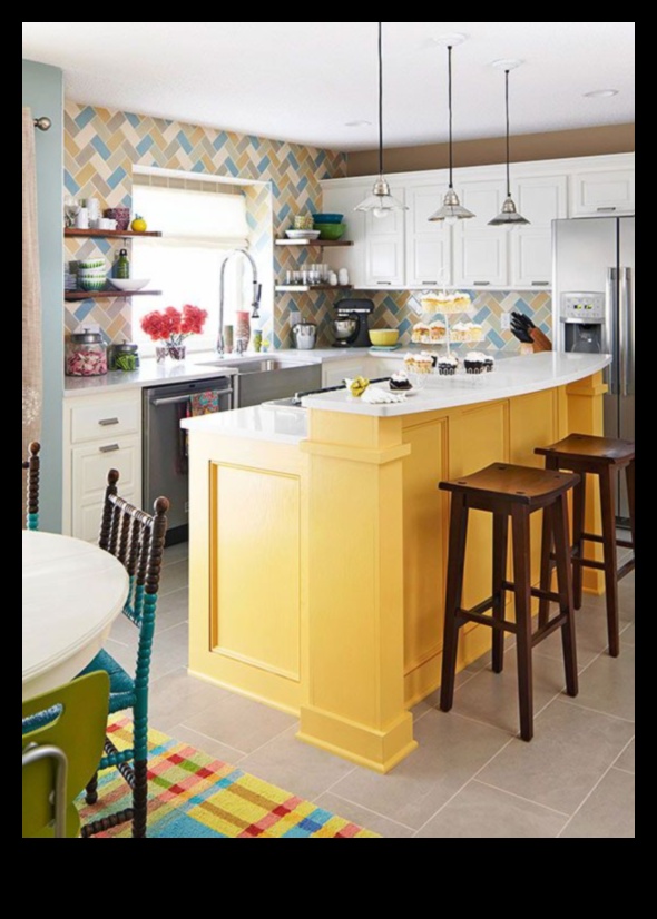 עיצוב מטבח אקלקטי שילוב של סגנונות 4 עיצוב מטבח אקלקטי לאווירה שובבה